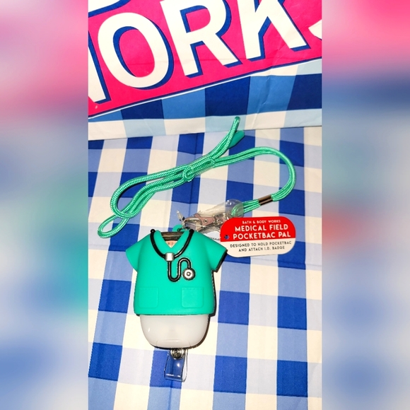 Bath and Body Works ID/Badge Lanyard/Pure Wonder scented hand sanitizer - Picture 2 of 3